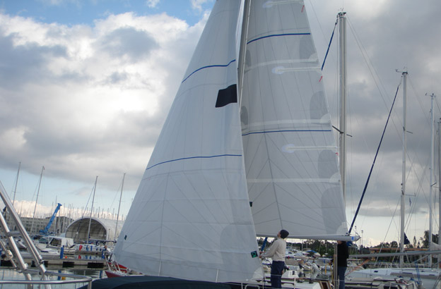 Sails, sail makers, and sail repairs